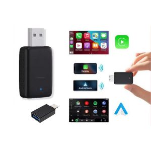 Adaptateur sans fil CarPlay et Android Auto pour iPhone et Android - Plug & Play - Neuf