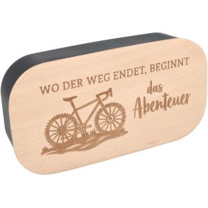 | Bo&icirc;te &Agrave; D&eacute;jeuner En Plastique Avec Planche &Agrave; Petit-D&eacute;jeuner Grav&eacute;e | Bo&icirc;te &Agrave; Sandwich &laquo; O&ugrave; Se Termine L'aventure &raquo; | Petit D&eacute;jeuner En Plein Air | Sans Bpa | 18 X 12 X 6 Cm - Neuf