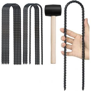 Eryi-Piquet Ancrage De U,Sardine Pour Bache De Jardin,Piquet De Tente,Agrafes Pour Toile De Paillage,Pour Fixer Les Clôtures,Les Tentes,Les Auvents, Le Camping,Les Trampolines,Piquets De Jardin,Etc - Neuf