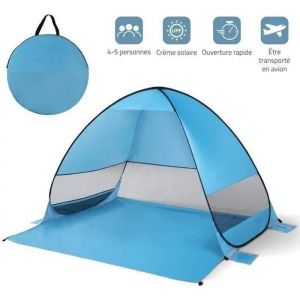Tente De Plage Pop-Up Anti Uv 4 Ou 5 Personnes Abri Soleil Automatique Montage Instantané Famille Extérieur Portatif Pour Plage - Neuf