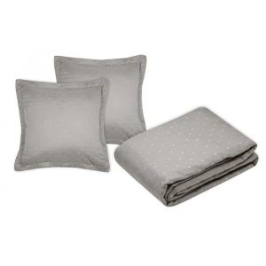 Couvre Lit - Chlo&eacute; - 240 X 260 Cm - 100% Polyester - Couleur Taupe - Neuf