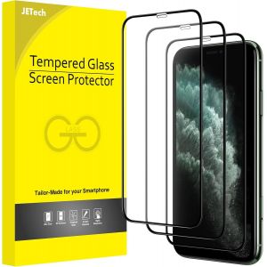 Protection D'&Eacute;cran &Agrave; Couverture Compl&egrave;te Pour Iphone 11 Pro/Iphone X/Iphone Xs 5,8 Pouces, Bord Noir, Integrale Film En Verre Tremp&eacute; 9H Compatible Coque, Hd Transparent, Lot De 3 - Neuf