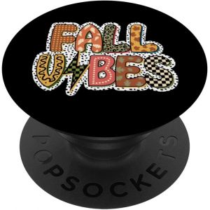 Kalanka-Fall Vibes Dalmatian Dots Plaid Léopard Carreaux Automne Maman Popsockets Popgrip Interchangeable - Neuf