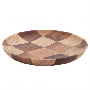 Hjlian Plateau Rond En Bois Pour The, Cafe, Snack, Pour La Maison, Le Magasin, Le Bureau, Le Bar, 18 Cm - Neuf