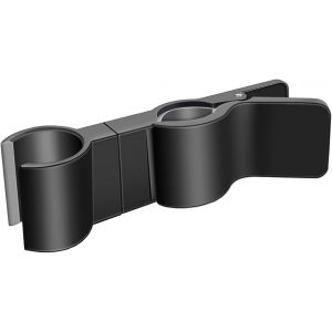 (noir) Titulaire Douche à Main, porte-pomme de Douche, Remplaçable par l'ordinateur de Poche porte de Douche, porte de Douche, 20-25 mm de Diamètre Réglable, Pas de Perçage - Neuf