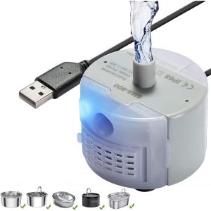 Kalanka-Pompe De Fontaine &Agrave; Chat Chien Fontaine &Agrave; Boire En Acier Inoxydable Pour Chats Pompe De Remplacement Silencieuse Pompe &Agrave; Eau Chiens De Compagnie - Neuf