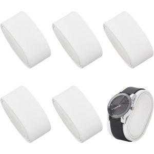 Kal-5 Oreiller D'affichage De Montre, Oreillers De Boîte De Montre En Cuir Pu Blanc Oreillers De Montre Remontoir De Remplacement Pour Rangement De Boîte À Bijoux, Organisateur De Vitrine - Neuf