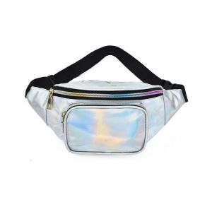 Sac banane holographique - Sac banane réglable et imperméable pour les festivals, la course à pied et l'utilisation quotidienne - Élégant et fonctionnel pour tous ! - Neuf