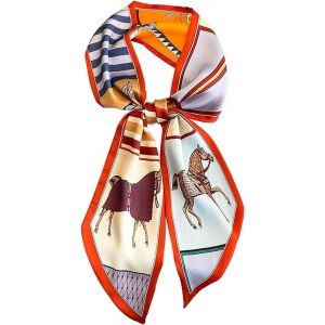 TZF-Foulard en soie pour femme, bandana, foulard en satin, foulard respirant pour sacs à main, accessoires, accessoires de sac à main - Neuf