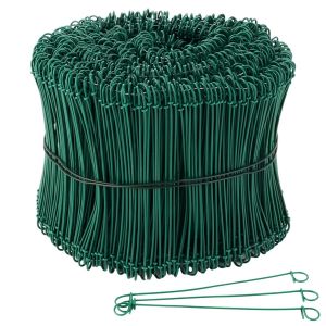 NouvelHorizonstore-Lot de 1000 fils de reliure en b&eacute;ton, acier inoxydable et durable, 1,4 x 140 mm, avec ?illets, fil de liaison en b&eacute;ton, fil pour fleurs, fleurs, 1,4 mm, fil de liaison en b&eacute;ton, fi - Neuf
