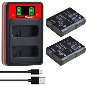 2X1500mAh EN-EL14/EL14a Batterie et Chargeur LED pour Nikon D5600 D5500 D5200 D5100 D3500 D3400 D3300 D3200 D3100 Coolpix P7800 P7700 P7000 P7200 - Neuf