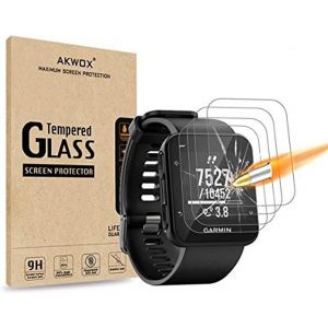 Pack Of 4 Compatible With Garmin Forerunner 35 Tempered Glass Screen Protectors 9h Anti-Scratch - Neuf