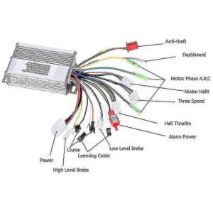 Contrôleur de moteur CC sans balais 36V 48V 350W pour scooter électrique - Neuf