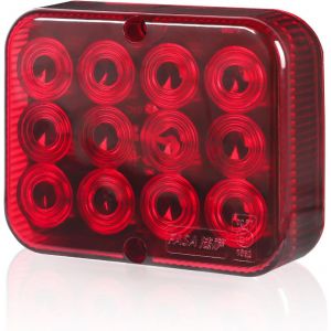 Fchhk-1 Pcs Led Rouge Feu Antibrouillard 12v Feu Remorque Led,Feu De Brouillard Arrière Pour Remorque Tracteur Camion Caravane Avec E-Mark - Neuf