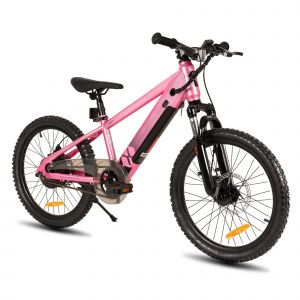V&eacute;lo &Eacute;lectrique Vtt 20 Pouces Joystar Moteur 250w Assistance Au P&eacute;dalage Batterie Amovible Roues &Agrave; Rayons Adolescent, Rose - Neuf