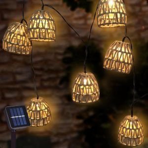 JGD-Guirlande Lumineuse Solaire Exterieur 3.6m - Lampions Led pour Jardin - Neuf