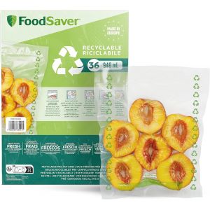 MEVRONISSHOP-Sacs d'emballage sous vide - Sacs alimentaires recyclables et r&eacute;utilisables - Conservent la fra&icirc;cheur de vos aliments jusqu&iquest;&agrave; 5 fois plus longtemps - Sans BPA - 36 sacs (20cm x 25cm 0, - Neuf