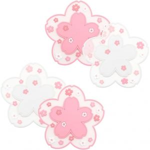 Lot De 4 Dessous De Verre En Pvc Motif Sakura, Antidérapants Et Lavables, Pour Table, Verres, Tasses À Vin, Bouilloires, Vaisselle - Neuf