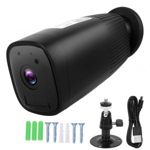 Camera Wi-Fi HD 1080p, radio bidirectionnelle, detection de mouvement, vision nocturne, moniteur de securite, batterie rechargeable - Neuf