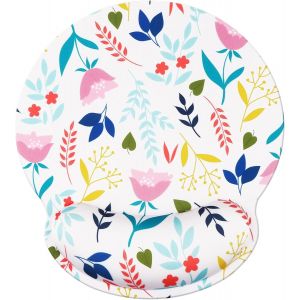 DDA-Tapis de souris Support de repose-poignet, tapis de repose-poignet antidérapant pour soulagement de la douleur Tapis de souris ergonomique en mousse à mémoire de forme pour bureau/joueur 25x23 Le - Neuf