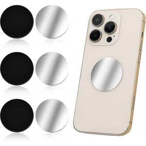 Cobee 6 Pcs Metal Plate Magnetic Car Mount Holder (Black/Silver) - Neuf