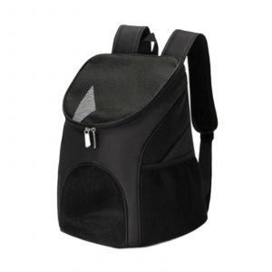 Chat Transporteur Sac &Agrave; Dos, L&eacute;ger Pet Carrier Sac, Ventil&eacute; Cage De Transport Pour Chats Et Petits Animaux De Compagnie, &Agrave; L'Ext&eacute;rieur, Noir - Neuf