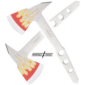 Double Hache a Lancer Hachette Flamme PP-120-2FL D&eacute;coration - Neuf