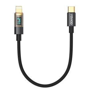 KALANKA-Câble USB C vers Lightning Court 30CM [Certifié MFi] Câble USB C iPhone Chargeur Rapide Power Delivery Fil Lightning USB C pour iPhone 14 13 12 11 Pro Max Mini XR XS X 8 7 Plus 6s 6 SE - Noir - Neuf