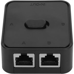 lbgwp60-Commutateur Réseau Gigabit Rj45 Cat6 2 Ports, Hub De Sélection De Répartiteur De Commutateur Réseau 2 Ports, Commutateur Répartiteur De Clé Réseau 2 En 1 Sortie, Commutateur - Neuf
