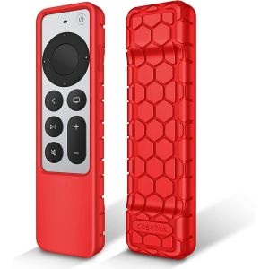 Coque Pour Télécommande Apple Tv 4K / Hd Siri Remote 2022 2021 (3Ème Et 2Ème Génération) ¿ Etui En Silicone Légère Antidérapante Résistante Aux Chocs, Noir - Neuf