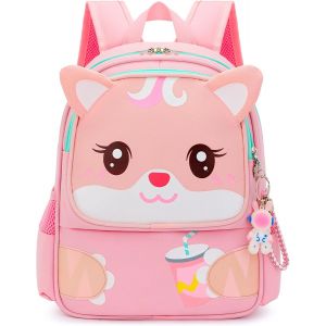 Sac à Dos Bébé 3 Ans Sac à Dos Enfant Fille Creche Cartable à Dos Enfant Fille Mini Sac Garderie Dessin Animé Bebe Maternelle2-4 Ans 34x26x15cm - Neuf