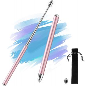 Stylet Tactile t&eacute;lescopique jusqu'&agrave; 100 CM, Stylet Extensible pour &eacute;crans tactiles capacitifs, Moniteur PC, tablettes, pr&eacute;sentations, pointeur pour Enseignants, Enfants, &eacute;tudiants, Rose - Neuf