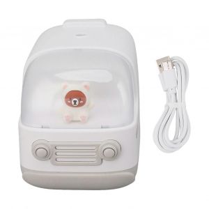 Mignon Petit Humidificateur 350ml Ours Bus Forme USB Charge Portable Mini Humidificateur Diffuseur De Brume Fraîche Pour Bureau Bureau Chambre Blanc - Neuf