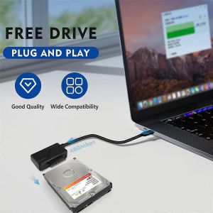 C&acirc;ble adaptateur convertisseur USB 2.0 vers Mini SATA II 7+6 13 broches - Neuf