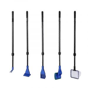 Kit De Nettoyage D'aquarium 5 En 1 Kit De Nettoyage De Réservoir En Verre D'aquarium Outil De Nettoyage D'algues - Neuf