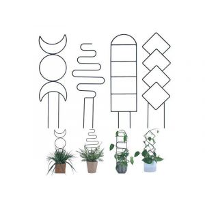 Lot de 4 tuteurs de support pour plantes grimpantes d'intérieur - Lot de 2 styles - Neuf