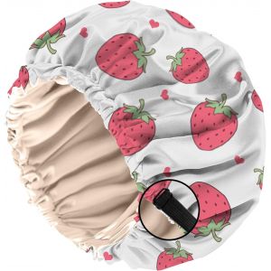 Bonnet Satin Cheveux Nuit, &Agrave; Double Couche R&eacute;glable Et Bandes &Eacute;lastiques Int&eacute;gr&eacute;es,Ce Bonnet Satin Combine Un Design Mignon Pour Femmes Et Filles (O11-Motif Vache L&eacute;opard) - Neuf