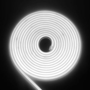 Rgb Neon Ruban Led, 220v 288 Leds/M, Etanche Ip65 Cob Flexible Étanche Découpable Silicone Bandeau Lumineuse Led Pour Intérieur/Extérieur Diy Décoration,Blanc,1m - Neuf