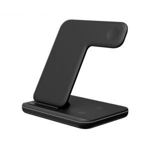 Station de charge sans fil 3 en 1 pour iPhone 12/13, Apple Watch, AirPods, appareils Android, charge rapide 15 W - Neuf