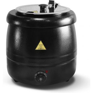 Subzonal-Marmite &Agrave; Soupe &Eacute;lectrique 10l, Chauffe-Soupe Avec Couvercle Rabattable Et Int&eacute;rieur En Inox Amovible Jusqu'&agrave; 35-80&deg;C, Thermos Soupi&egrave;re &Eacute;lectrique Pour &Eacute;v&eacute;nement Commercial R&eacute;unions Famille - Neuf