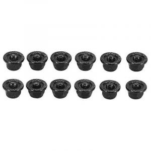 12pcs m&eacute;tal 4mm contre-&eacute;crous de roue pour 1/10 rc crawler voiture TRX4 TRX6 axial SCX10 90046 AXI03007 Redcat - Neuf