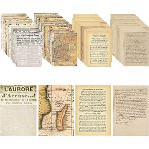 Scrapbooking Papier,120 Pi&egrave;ces Papier Scrapbooking Vintage Artisanat Journal Papier D&eacute;coratif Scrapbooking Materiel pour DIY Journal D'album Photo - Neuf