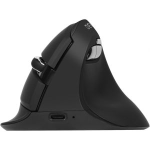 Souris Verticale Ergonomique Sans Fil Silencieux, Bluetooth 5.0 Et 2.4G, Souris Rechargeable, 4000 Dpi, 6 Boutons, Souris Optique Pour Ordinateur Pc, Petite Main (M618Mini-Gris) - Neuf