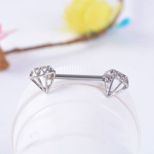 Piercing Personnalise Pour Teton, Anneau En Diamant, Bijou De Corps Anti-Allergie, Anneau De Teton, Bouclier - Neuf