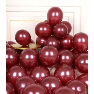Ballon Bordeaux M&eacute;tallique H&eacute;lium: 50 Pi&egrave;ces Petit Ballons Anniversaire 5 Pouces Marron Mini Ballons De Baudruche Fille Femme Ballon Gonflable D&eacute;coration Pour Mariage Diplome - Neuf