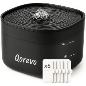 Kalanka-Fontaine A Eau Chat 2.5l + Lot De 6 Filtres | Fontaine &Agrave; Eau Pour Chat Super Silencieuse Avec Filtration Avanc&eacute;e - Neuf