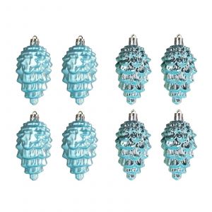 Boules de no&euml;l Ensemble, D&eacute;corations d'Arbre de No&euml;l 8 PCS Arbre de No&euml;l Pendentif en Plastique Pendentif en Forme de Boule de No&euml;l - Neuf