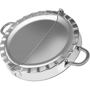 Presse à empanadas en acier inoxydable de 6 pouces,outil de pâte à pâtisserie robuste pour tartes à la main,boulettes,samoussas - Neuf