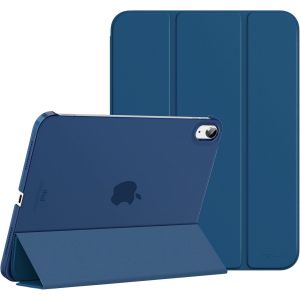 Coque pour iPad (A16) 11&egrave;me G&eacute;n&eacute;ration 11 Pouces en 2025, iPad 10&egrave;me G&eacute;n&eacute;ration 10,9'' en 2022, &Eacute;tui Mince en PC Translucide pour iPad 11&egrave;me G&eacute;n, avec Touch ID, R&eacute;veil/Sommeil Auto, Marine Bleu - Neuf