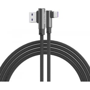 USB C Cable, 1.5M Type C Right Angle 90 Degree Fast Charging and Sync Compatible with Huawei P40, Moto G9, Xiaomi Note 10/11/Pro, Samsung A52/A53 5G S22/S21/S20/FE S10/A22/Pixel 7 Pro etc - Neuf